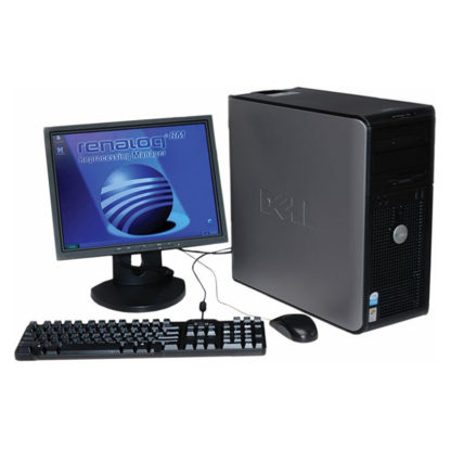 PC con pantalla del software Renalog® RM